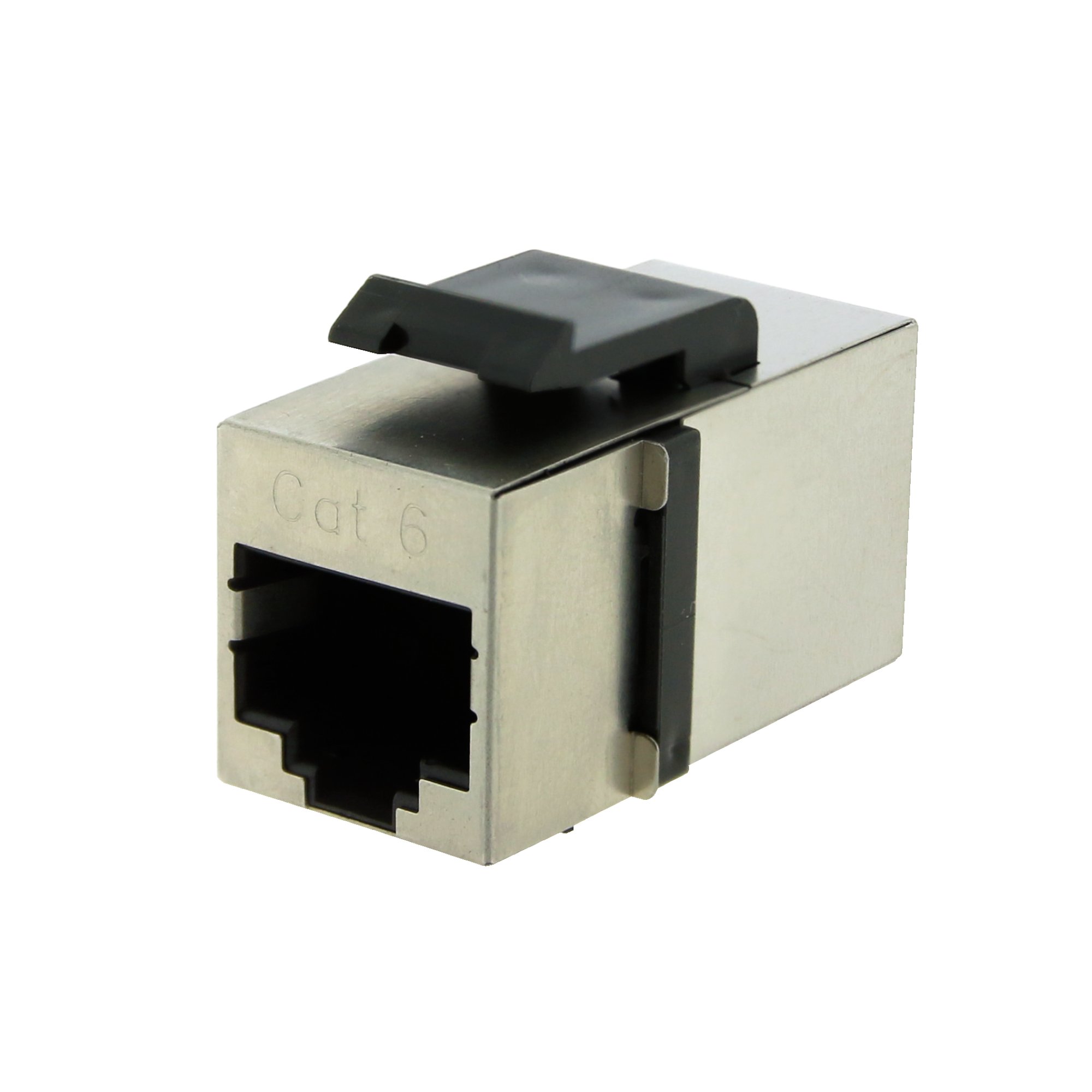 CAT6 RJ45 keystone inline coupler F/F shielded