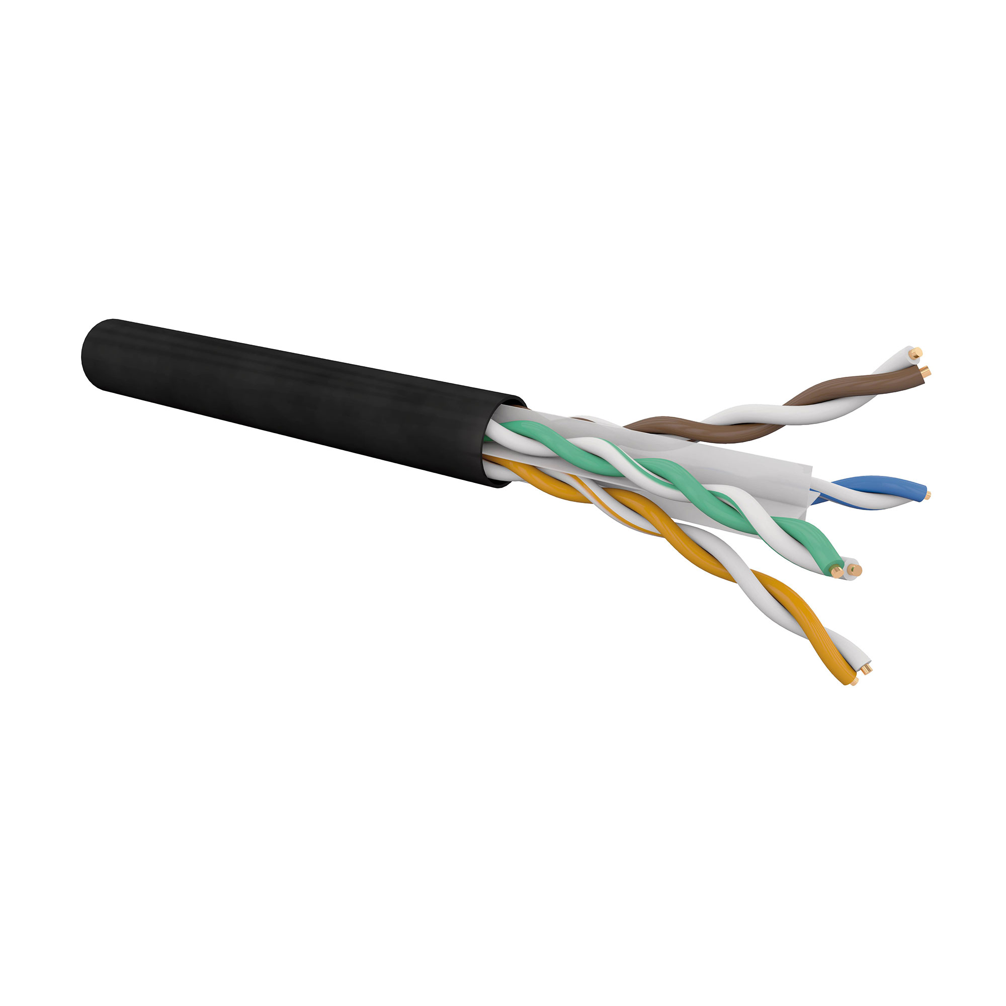 CAT5E 4P UUTP AWG24 PE BLACK EXTERNAL GRADE