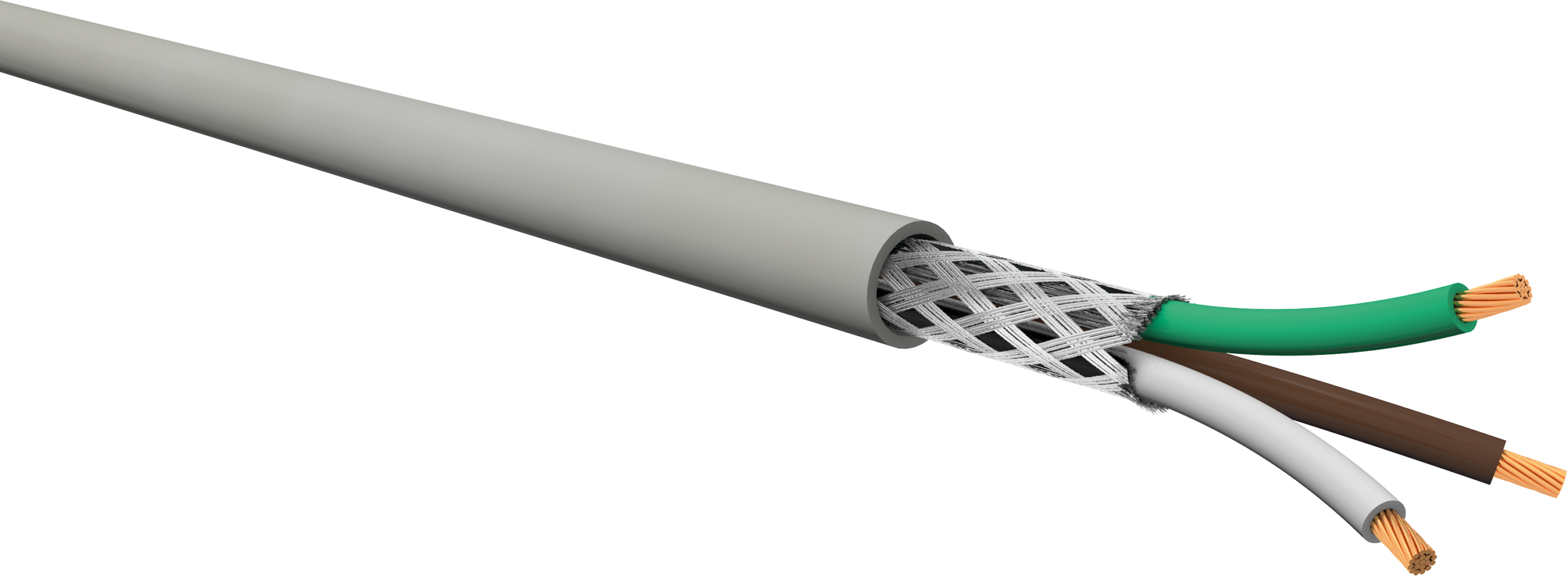 LIHCH multi-conductor screened cable 3x 1 mm², DIN47100, Cca, grey jacket