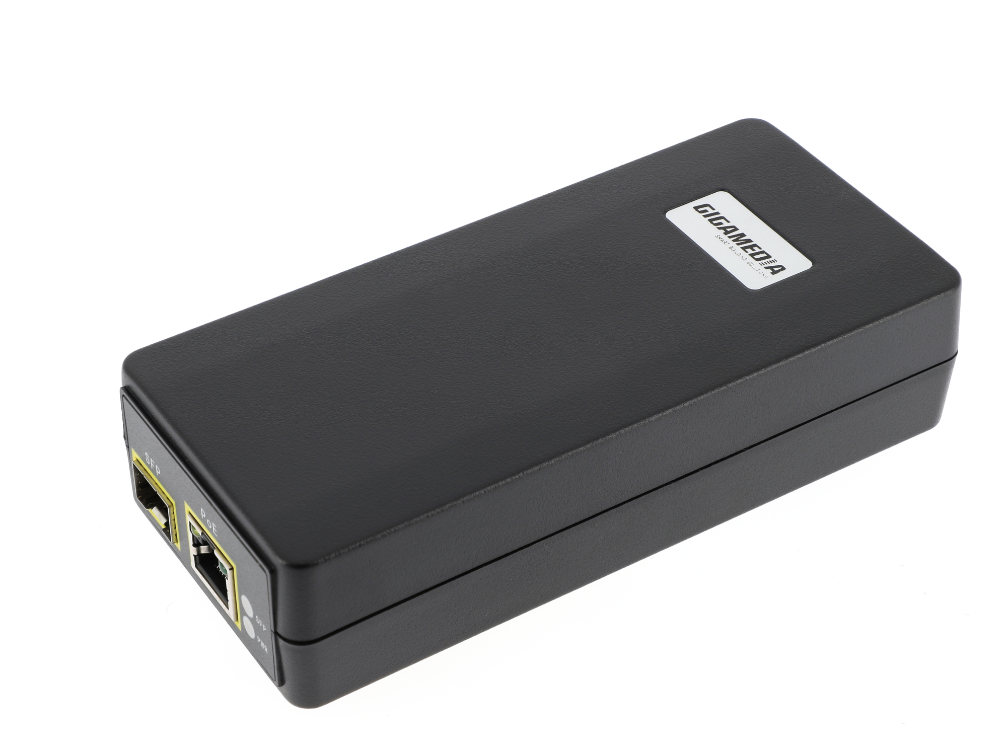 30W PoE injector indoor use, plastic case with one SFP input